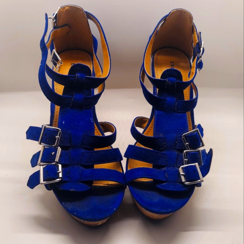 Express Blue Sandals Womens Size 6